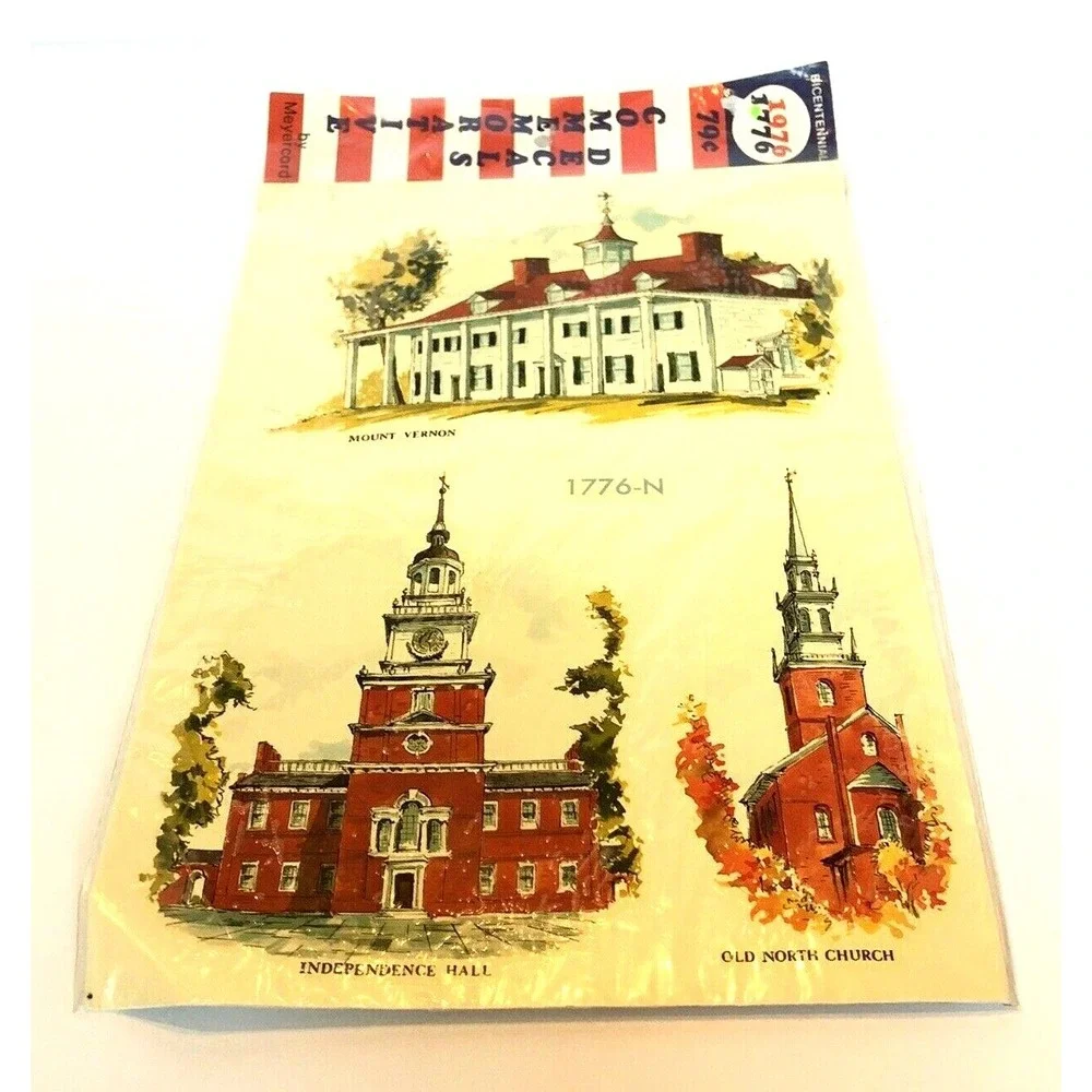 Meyercord Bicentennial Commemorative Decal 2 Packs Liberty Freedom 1776 1976 NEW